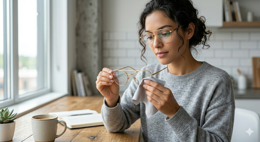 How to properly clean and maintain glasses frames for women
