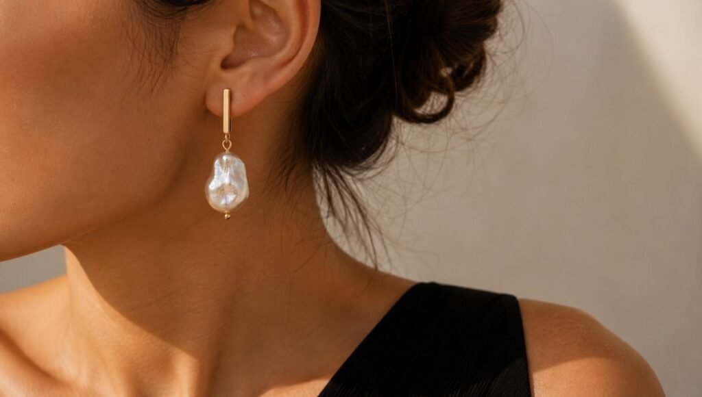 earrings for little black dress Black, pearls & gold Do you like black Do you like pearls Do you like gold Do you like this classy look LOOK @dior bag, shoes, earrings @